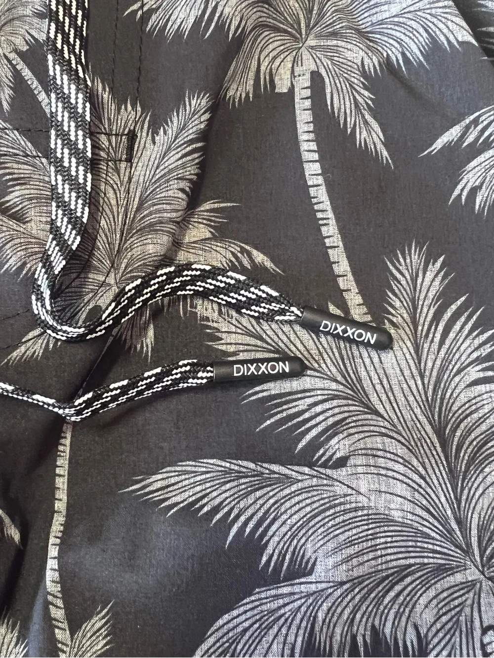 DIXXON The Chad Bali Swim Trunks Mens S Black Palm Tree Hybrid Shorts New in Bag